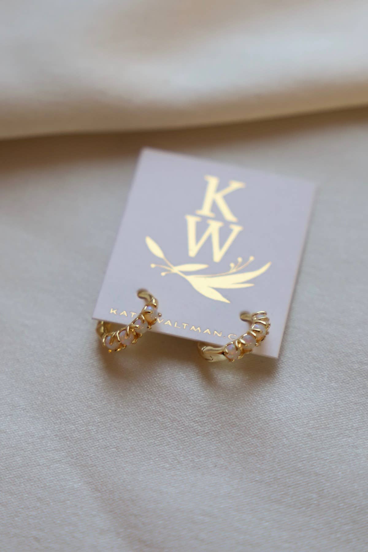 Opalite Huggie Hoop Earrings